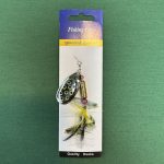 لانسه فیشینگ لور پشه دار نقره ای خال آبی