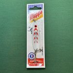 قاشقک ماهیگیری برند mepps سفید وزن 18g و طول 7.6 cm