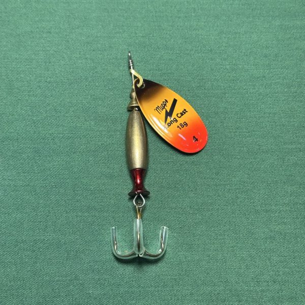 لانسه فشنگی پرچمی مشکی نارنجی قرمز سایز 4 وزن 18g