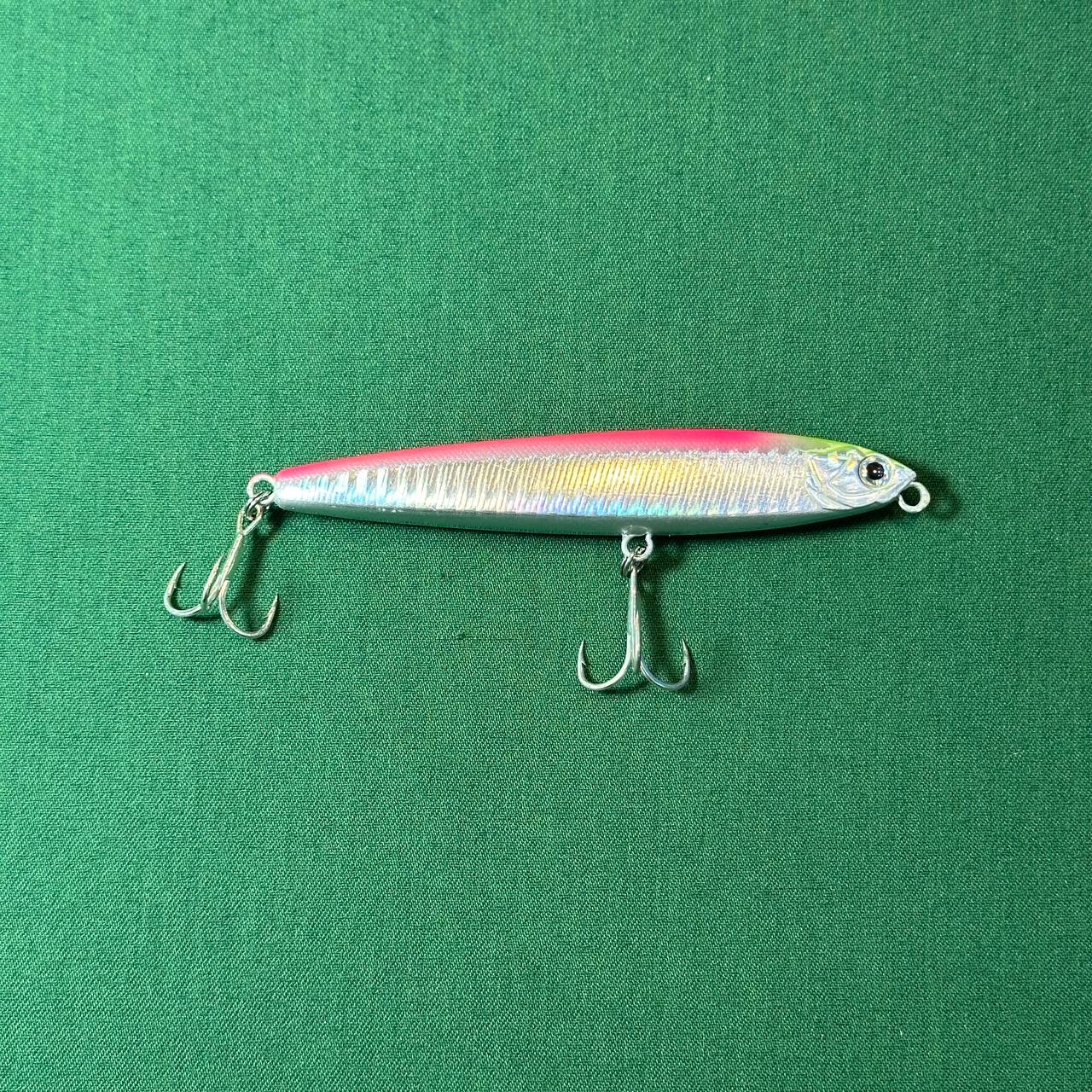 IMG_20251003_013427_895 طعمه استخوانی نقره ای قرمز 10cm 23g - تصویر 1