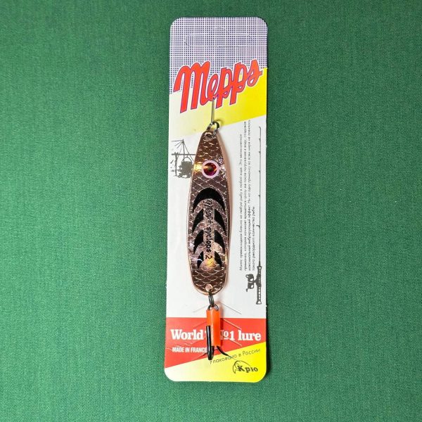 قاشقک ماهیگیری برند mepps مسی وزن 17g و طول 7.6 cm