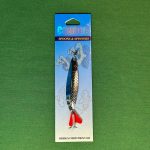 قاشقک (پلاک) نقره ای قرمز باریک 13g