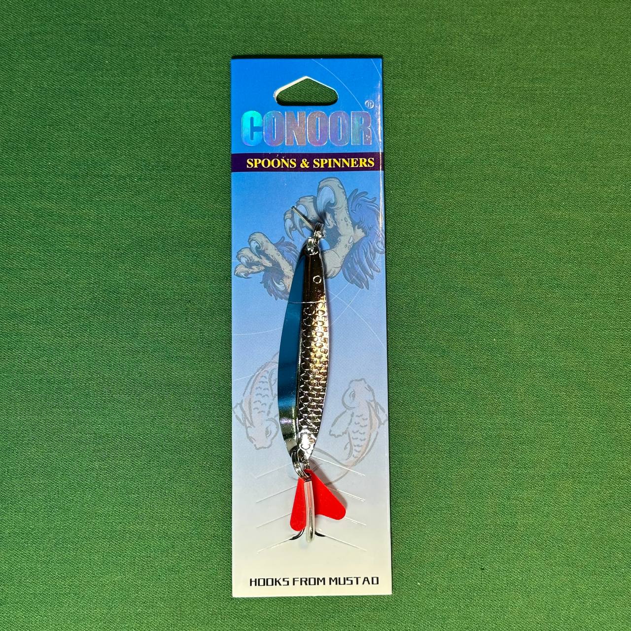 IMG_20251008_190811_107 قاشقک (پلاک) نقره ای قرمز باریک 13g - تصویر 1