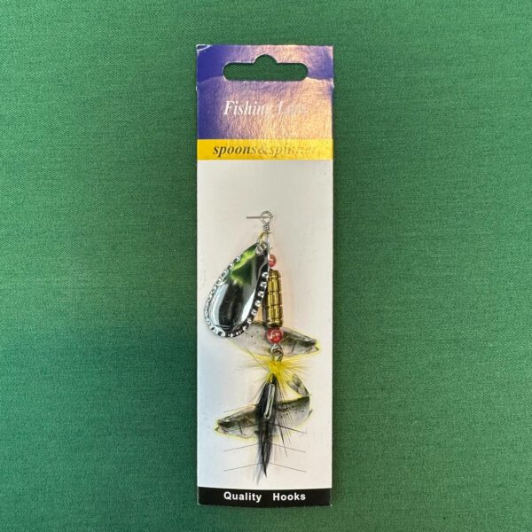 لانسه فیشینگ لور پشه دار تمام نقره ای لبه دار