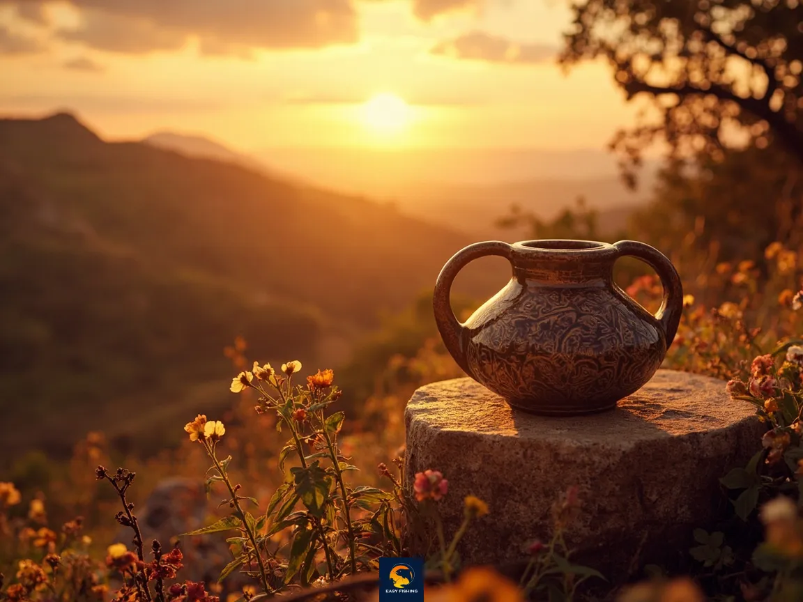 ماهیگیر در حال آماده‌سازی خمیر پاورفیش روی قلاب ماهیگیری