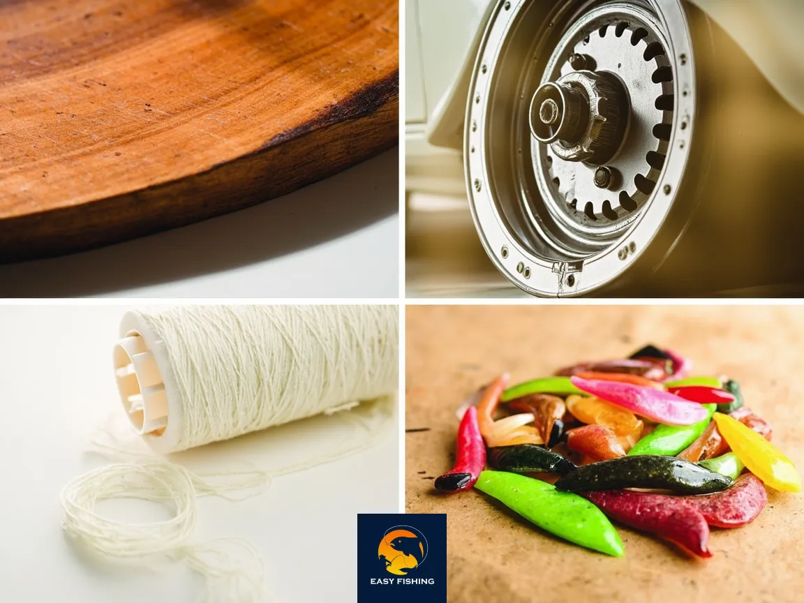 کالکشن واقعگرایانه از چوب، چرخ، نخ و طعمه ماهیگیری ویژه بازار ایران