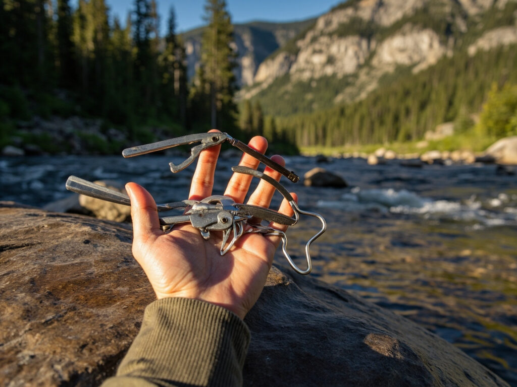 خمیر پاورفیش اصل و تقلبی در کنار هم روی میز ماهیگیر