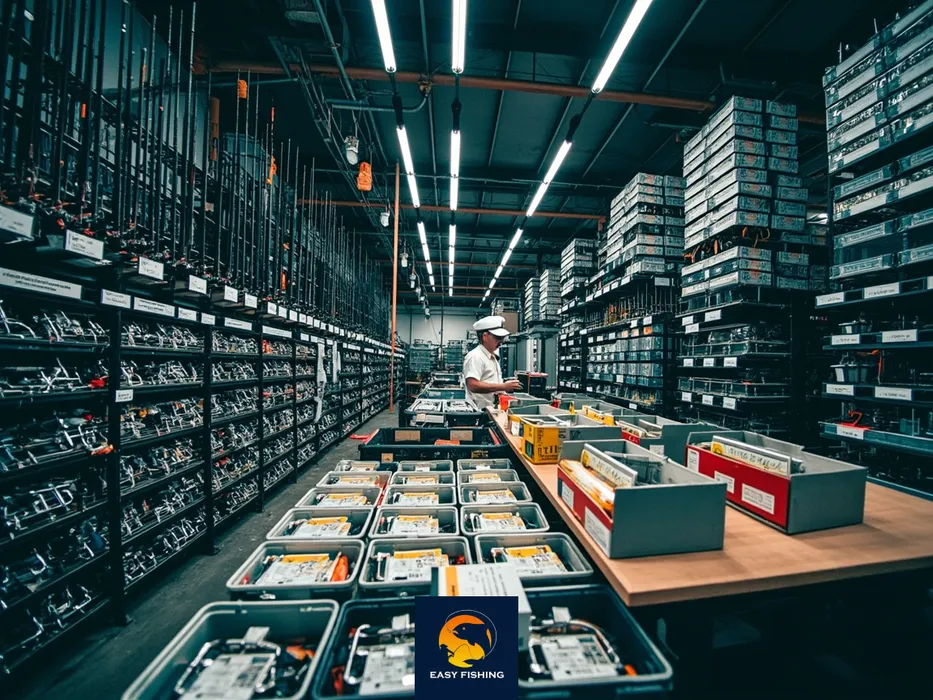 انبار عمده فروشی لوازم ماهیگیری با تجهیزات متنوع و متخصص در حال بررسی