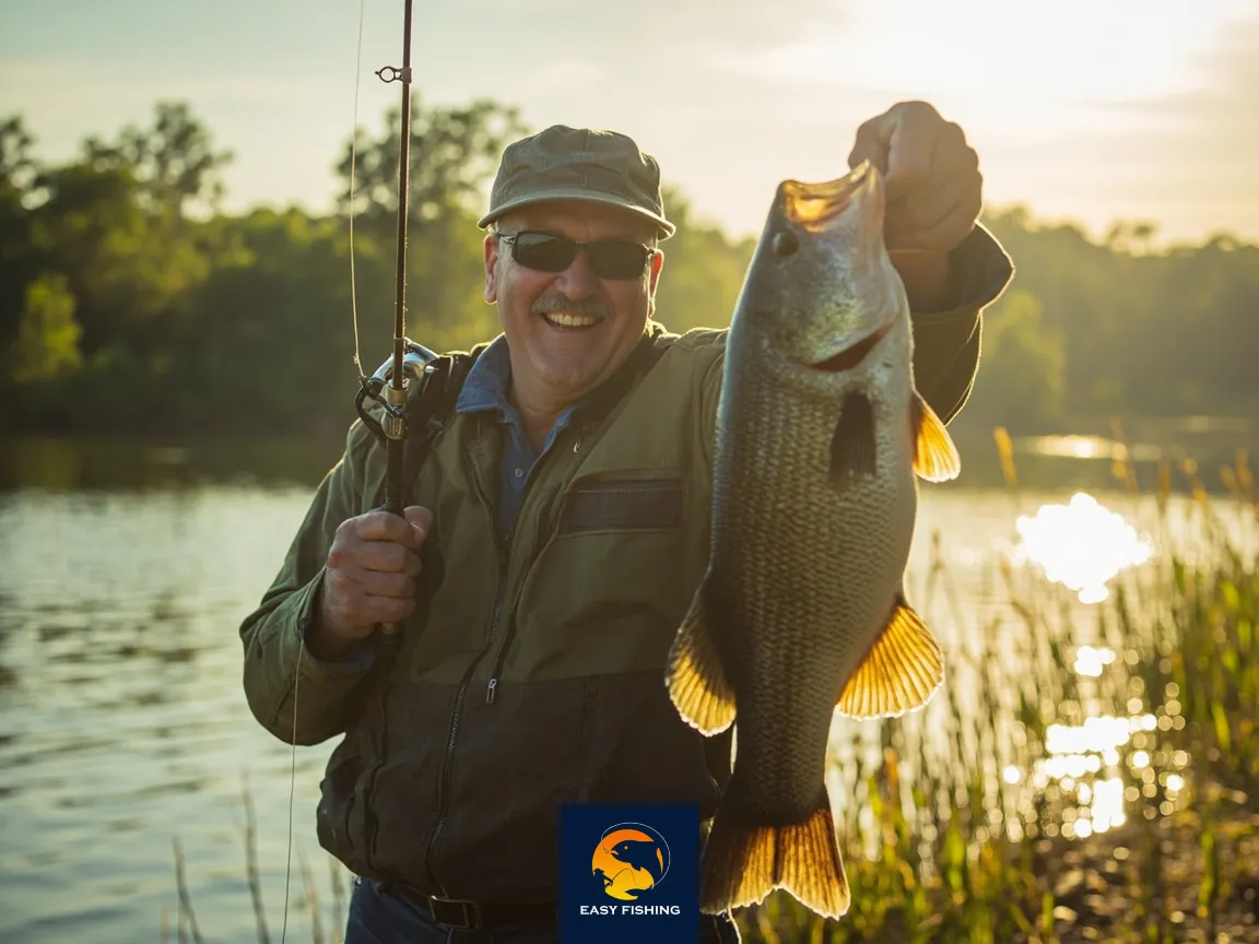 ماهیگیر حرفهای ایرانی با نخ اصل کنار صید عالی