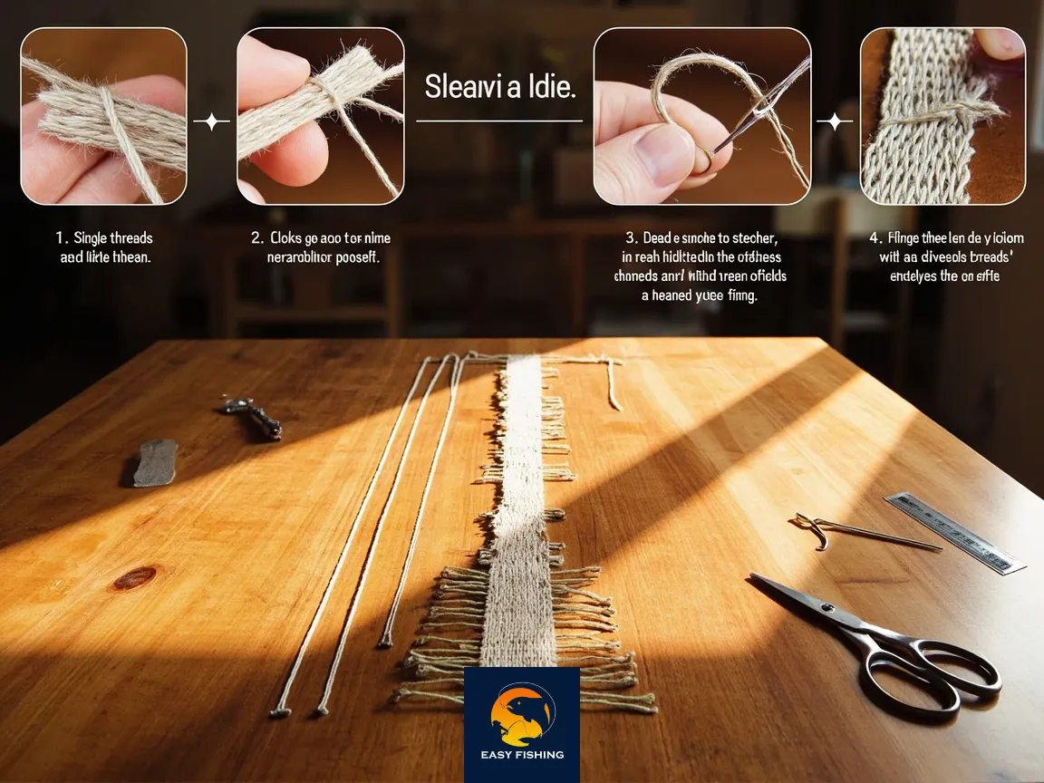 اینفوگرافی مراحل بستن ریسه ماهیگیری کفخواب