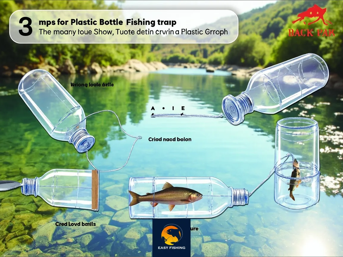 مراحل ساخت تله بطری پلاستیکی برای صید ماهی