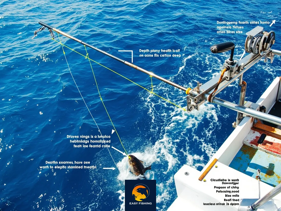 داونریگر برای کنترل عمق طعمه ترولینگ در سواحل جنوبی ایران