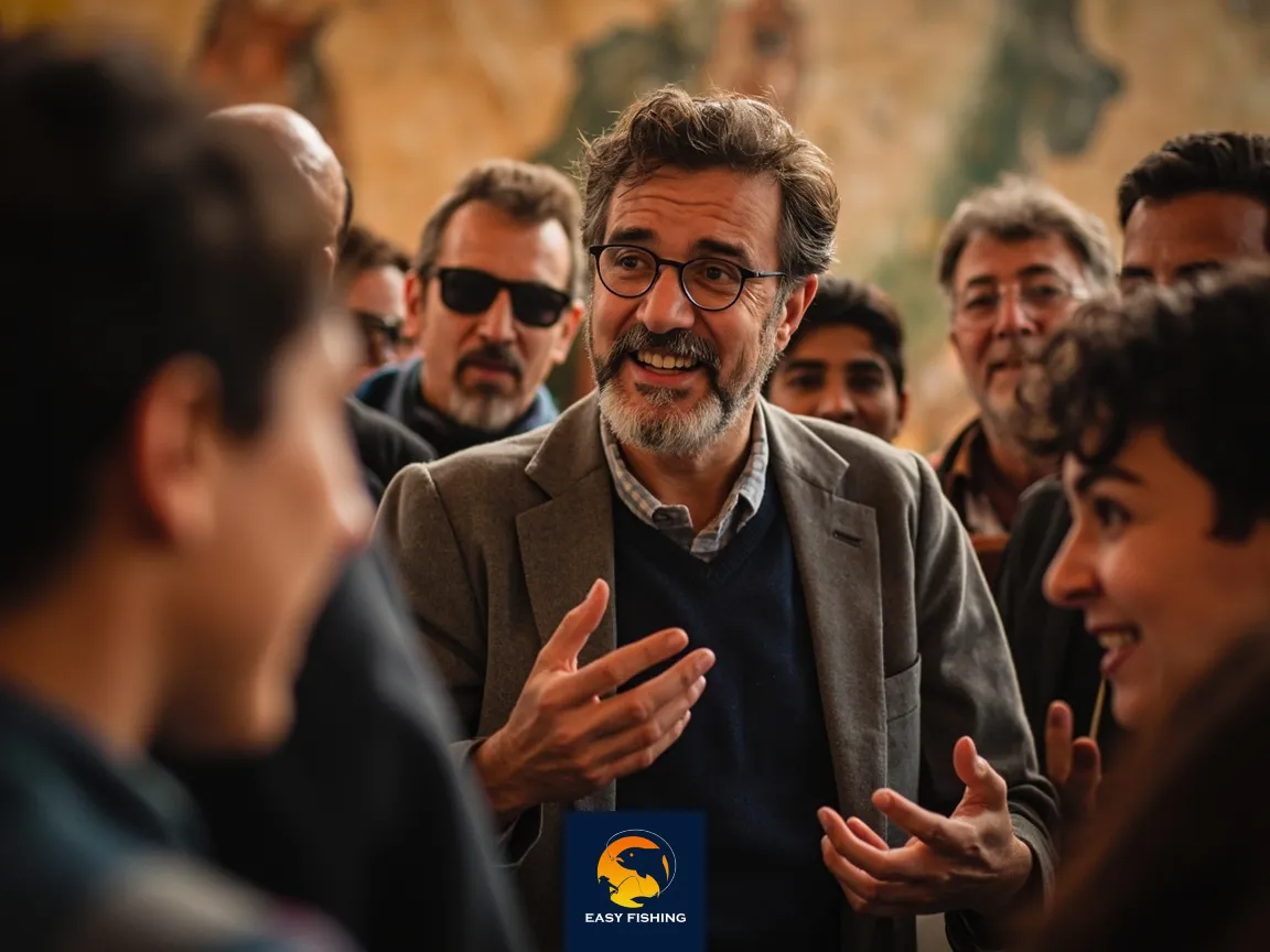 تور لیدر صبور و دقیق در حال راهنمایی یک گروه ماهیگیر