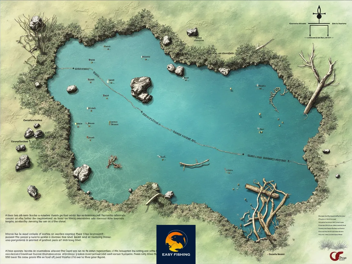 نقاط استراتژیک استراحت کپور در دریاچه ایرانی در زمستان