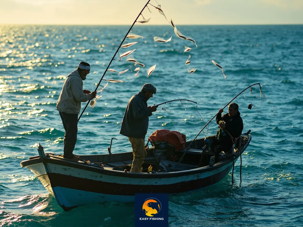 نمونه عملی از سه روش جیگینگ توسط ماهیگیران ایرانی