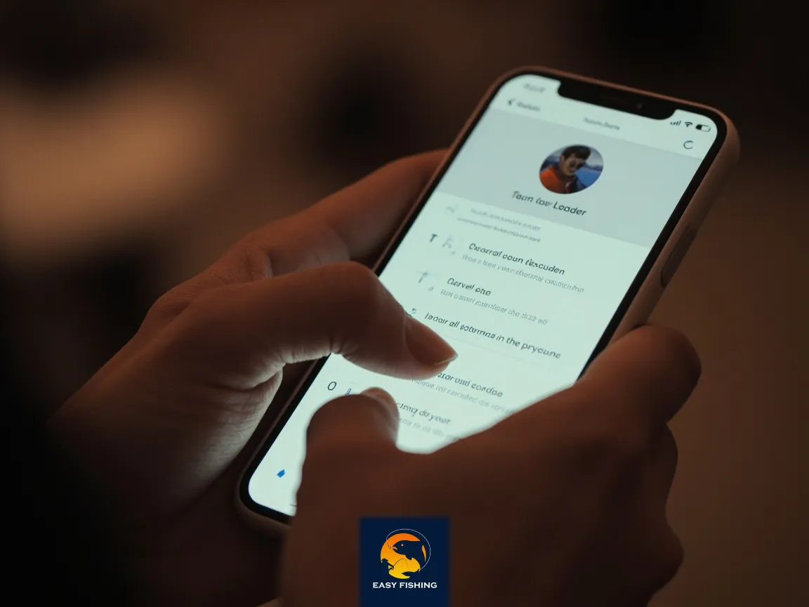 چک لیست انتخاب تور لیدر ماهیگیری روی موبایل