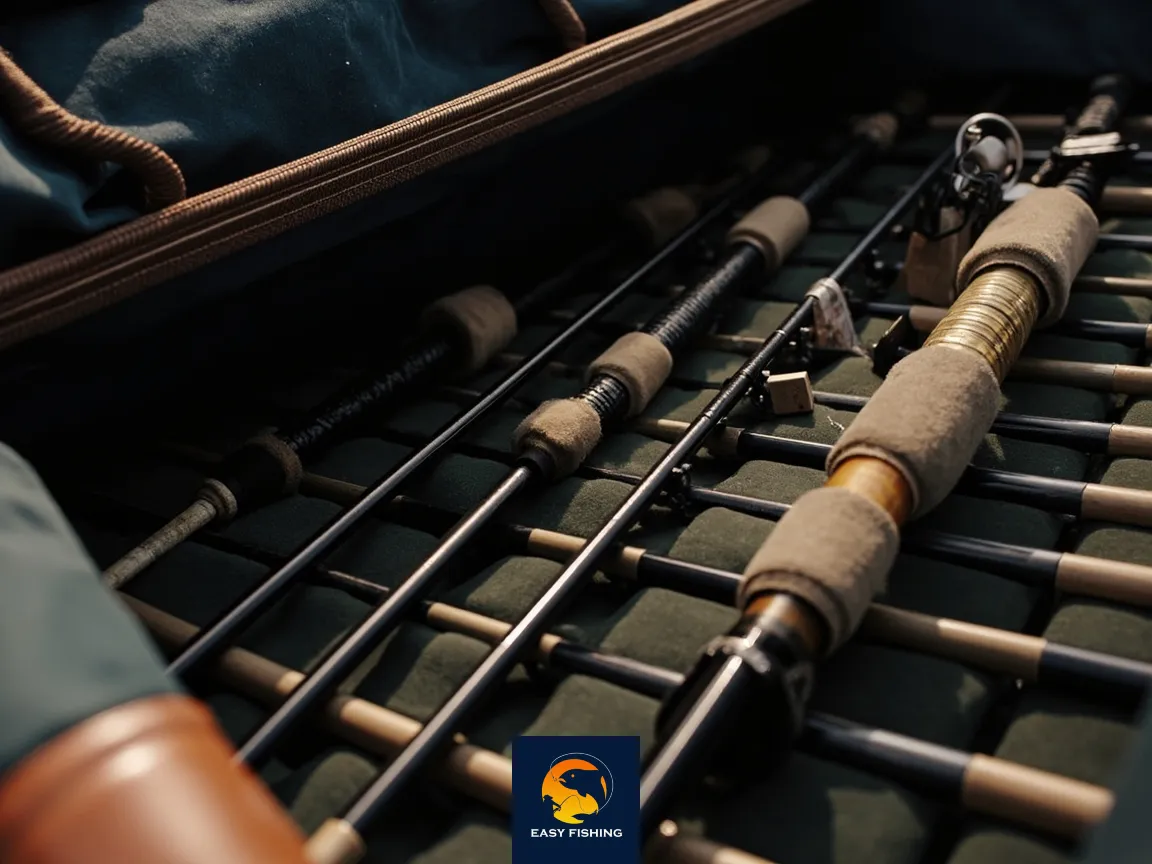 انبارداری صحیح چوب ماهیگیری در کیس