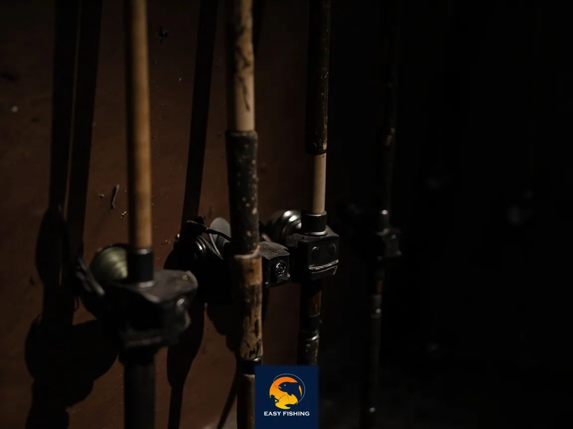 آویزان کردن چوب ماهیگیری برای نگهداری بهینه