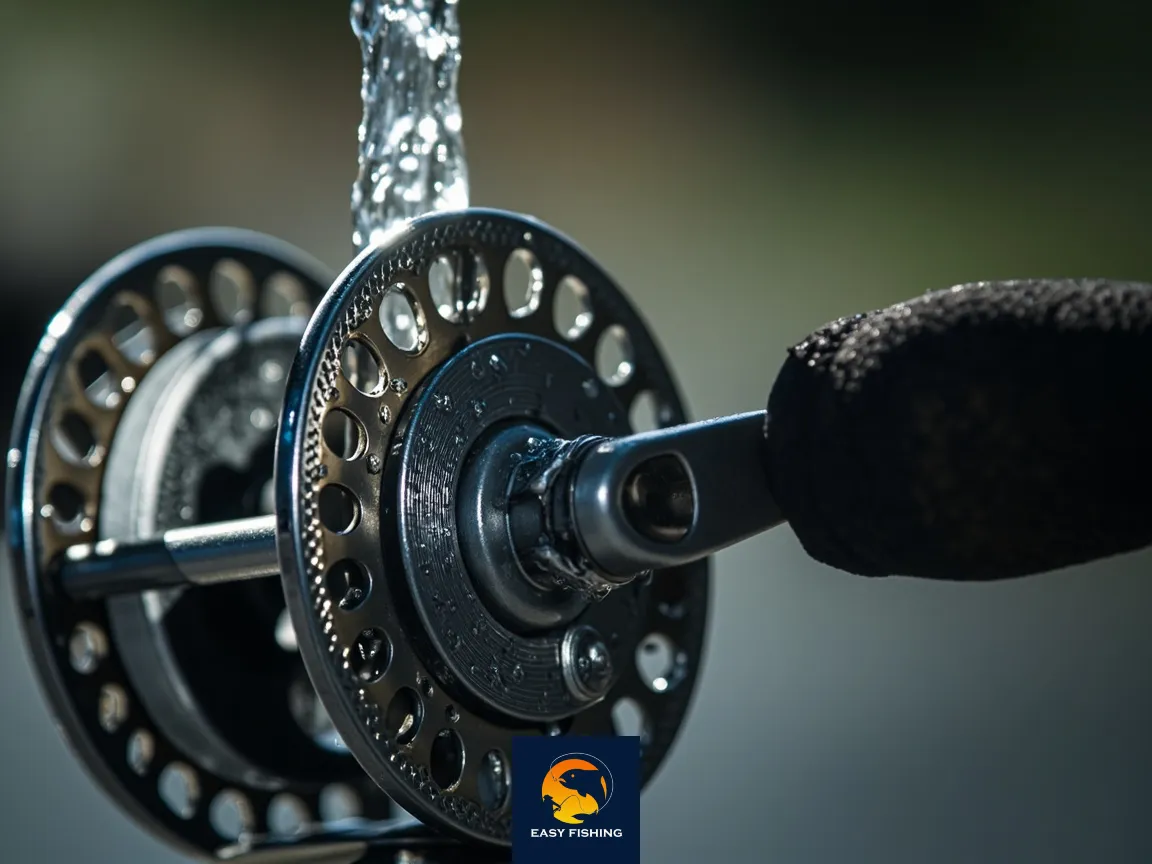 شستشوی چوب ماهیگیری با آب شیرین