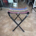صندلی تاشو ضربدری👈رنگ نمدی