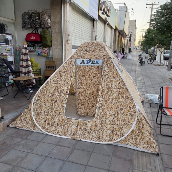 ✅چادرمسافرتی 12 نفره ارتشی خاکی