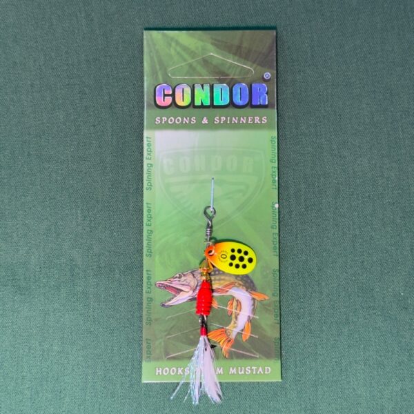 ✅لانسه سایز 0 زرد نارنجی خال مشکی condor
