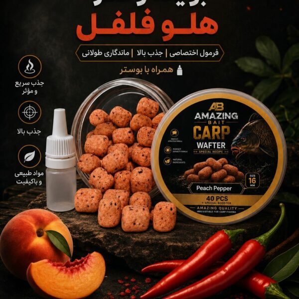 ✅بویله وفتر هلو و فلفل امازینگ بایت (amazing bait)