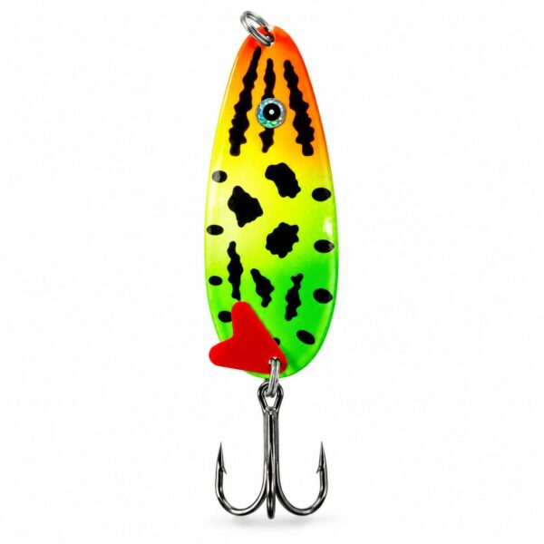 ✅قاشقک ماهیگیری برند گلدن پرچمی تایگر وزن 15گرمو طول 7.6 cm